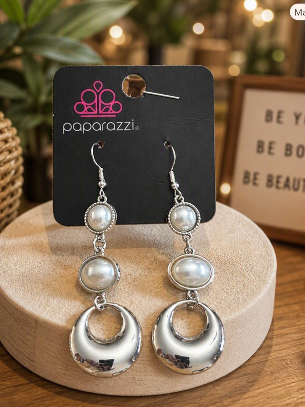 Paparazzi “Bubbling To The Surface” Dangle Earrings NWT